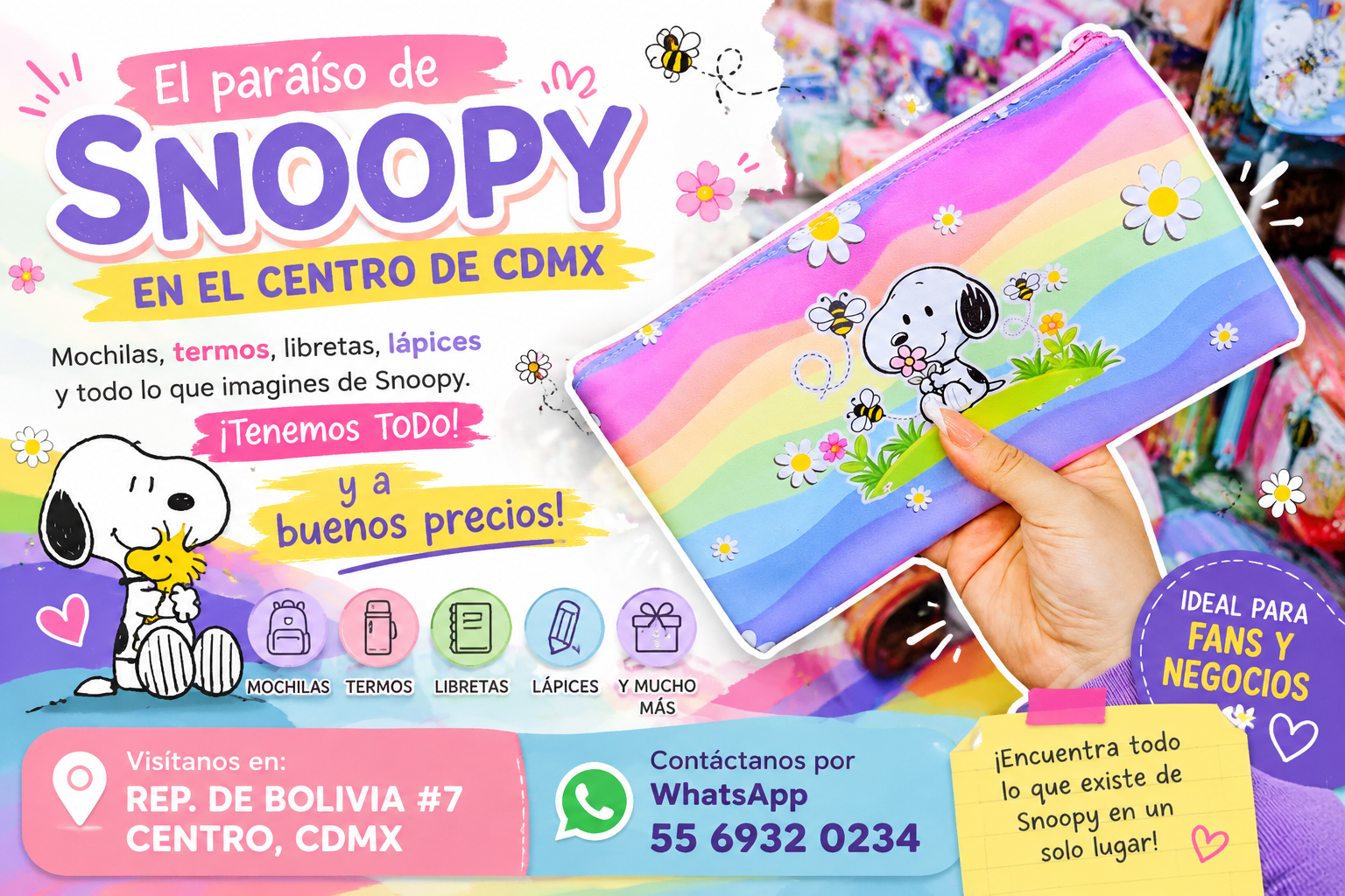 La tienda de Snoopy con los mejores precios en el Centro de CDMX